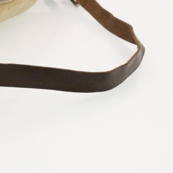 FENDI Zucca Canvas Mamma Baguette Shoulder Bag Beige Auth am2225g - Picture 8 of 10